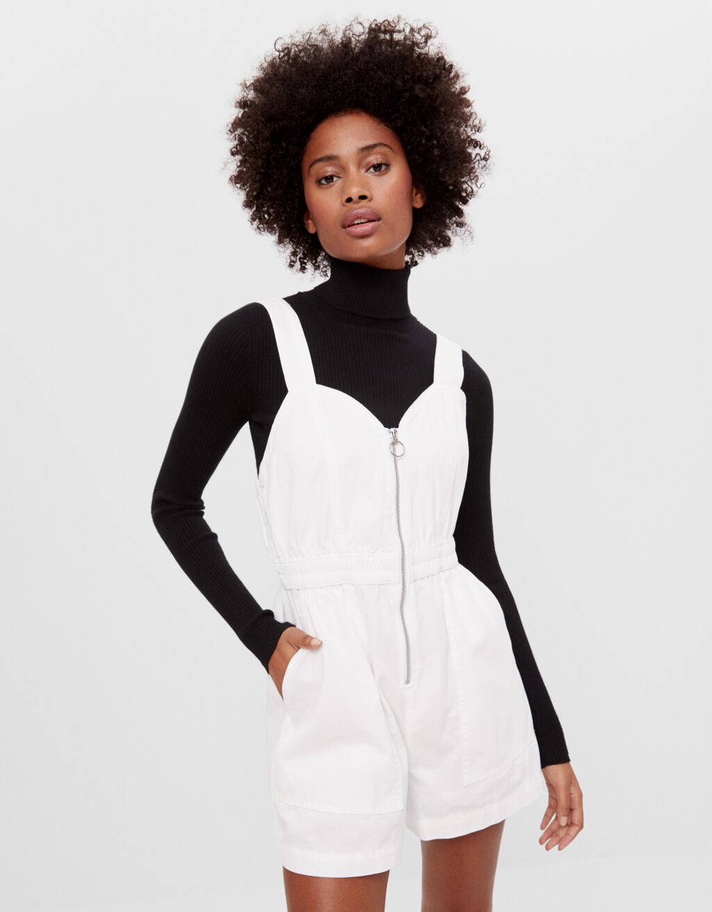 zip up playsuit