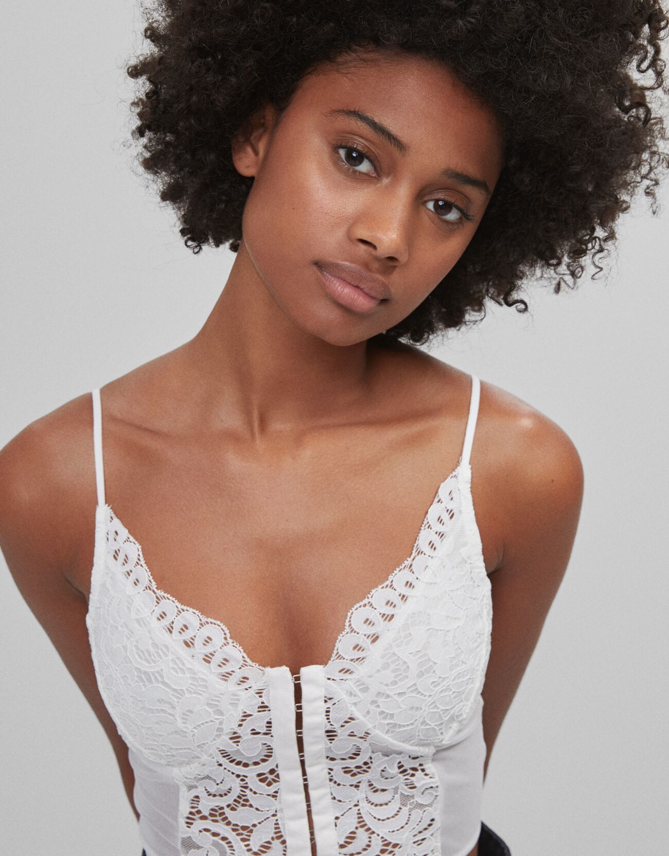 Bershka Lace Corset Top