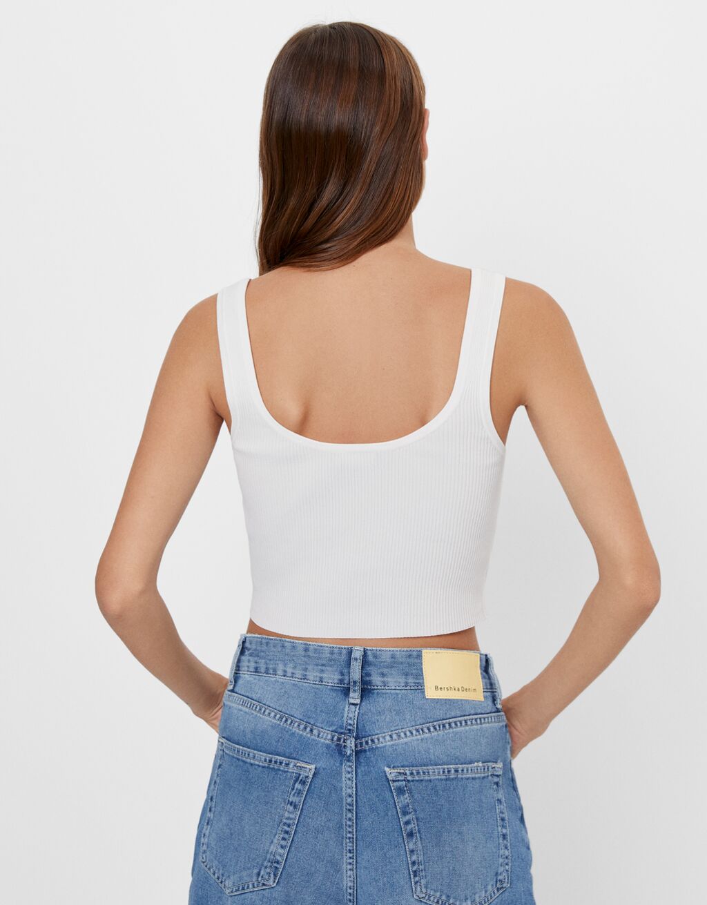 Fermuarli Crop Top Clothing Bershka Turkey