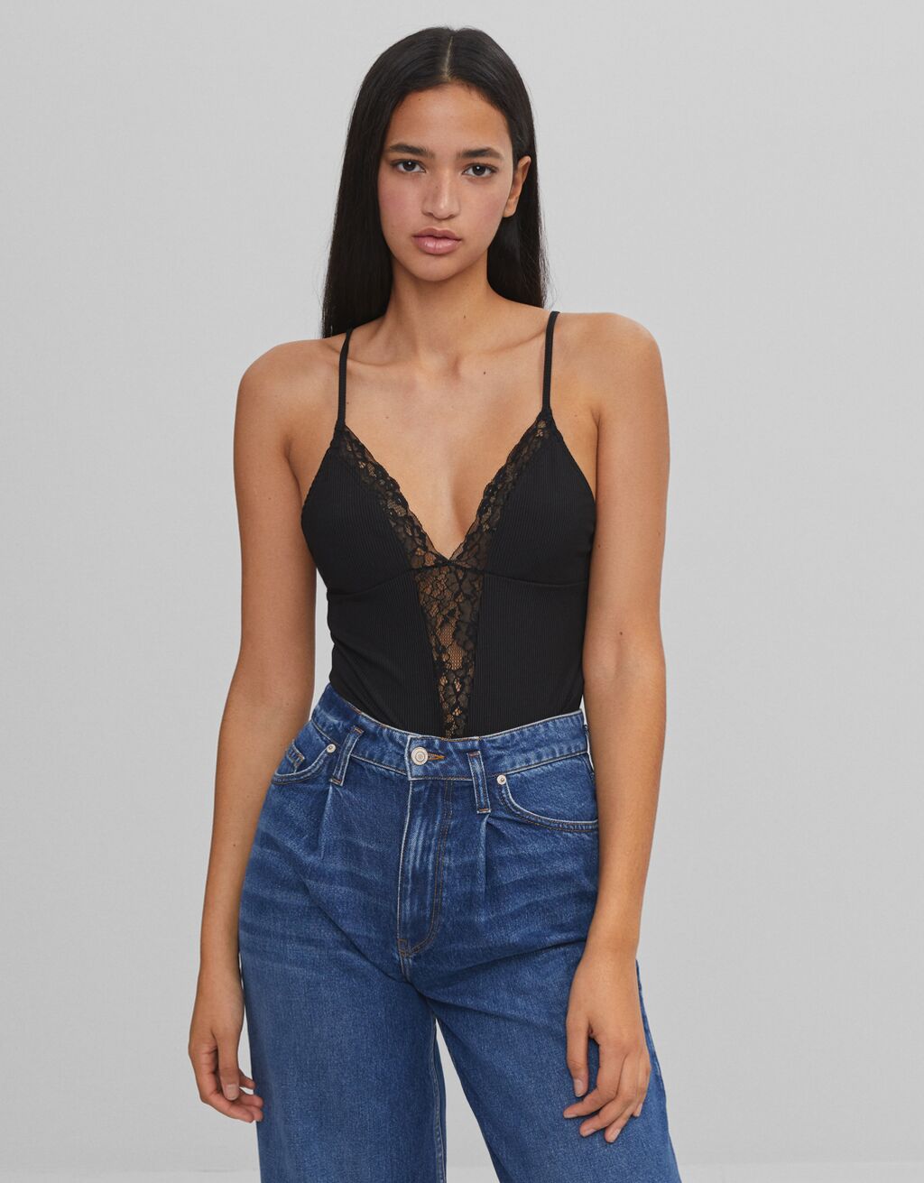 body dentelle bershka