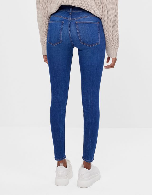 waist jeans - Denim - Bershka Russia