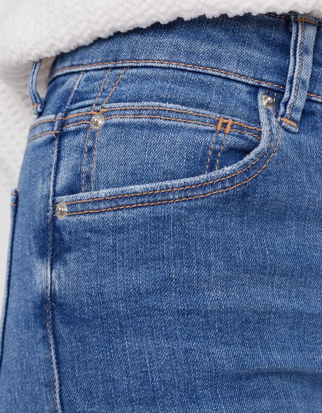 Mid waist skinny jeans - Denim - Woman 