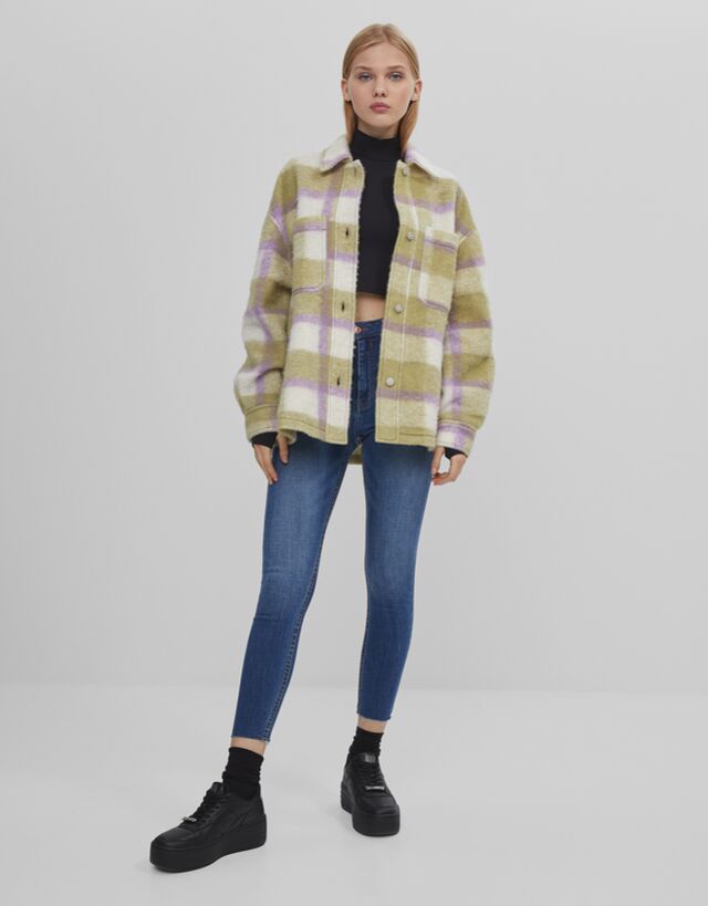 waist jeans - Denim - Woman | Bershka