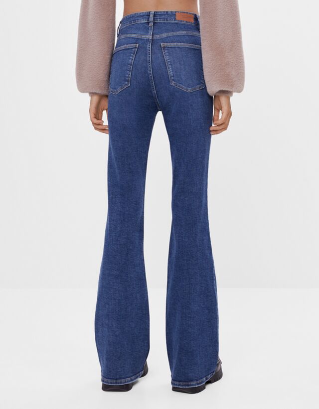 Flared jeans - Denim - Woman | Bershka