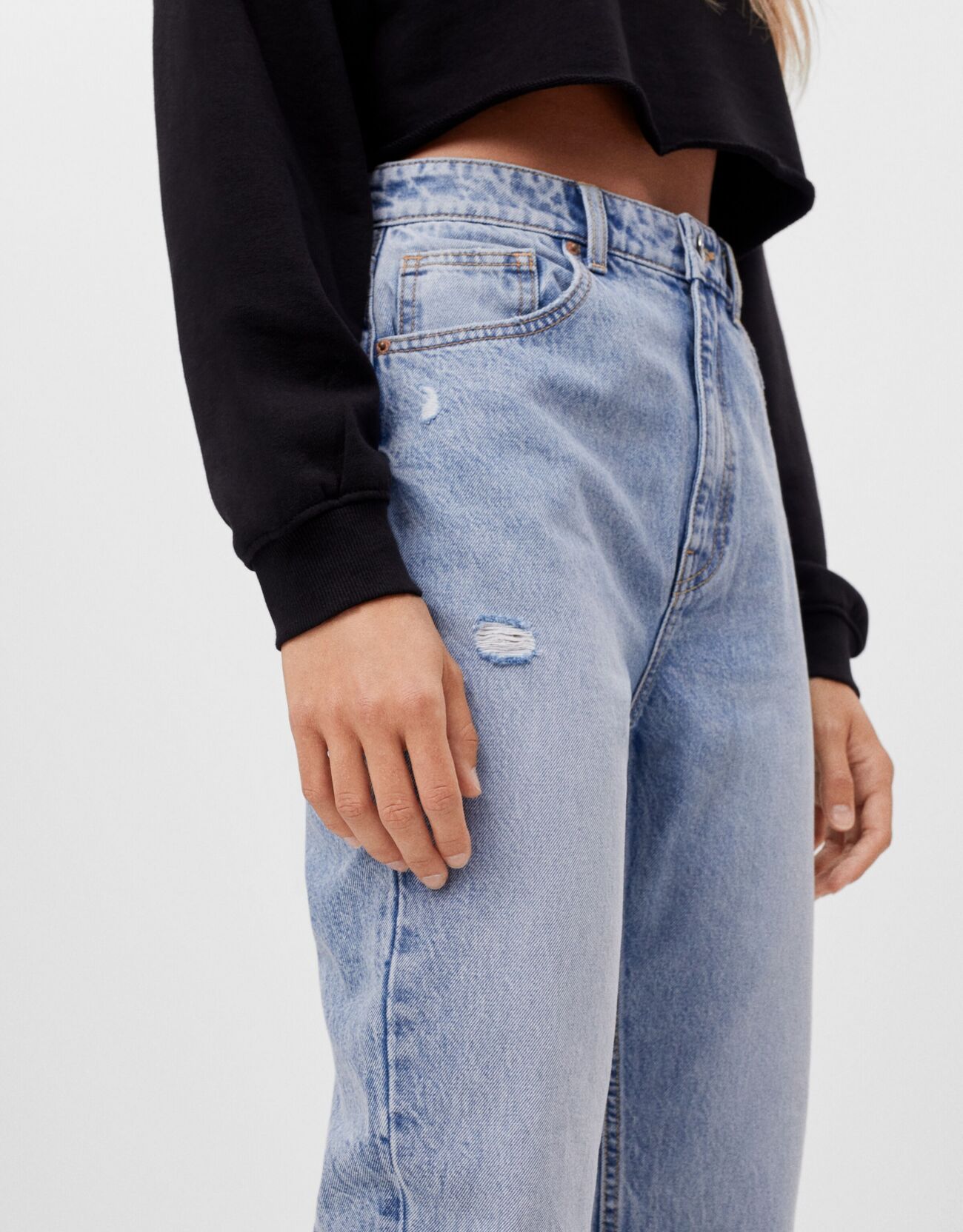 Bershka Kıvrık paçalı mom jean 34 Bershka Kıvrık paçalı mom jean 35