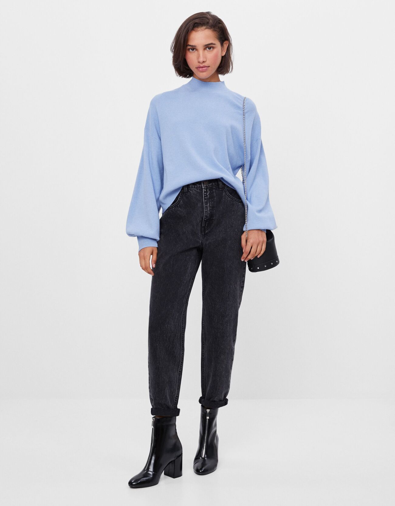 Bershka Kıvrık paçalı mom jean 40 Bershka Kıvrık paçalı mom jean 41