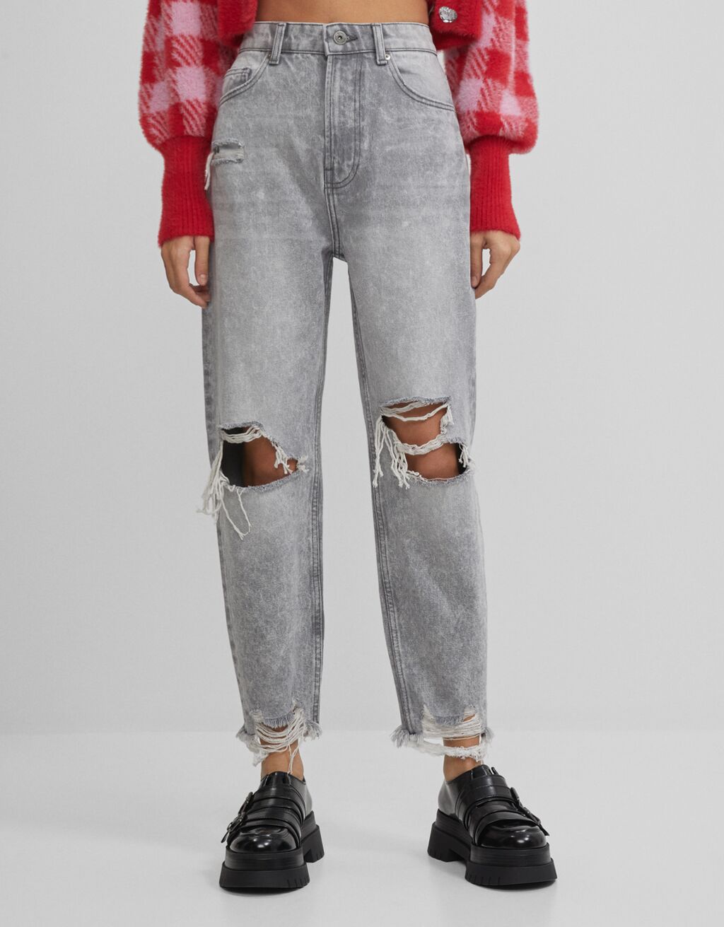 Ripped mom jeans - Jeans - Woman