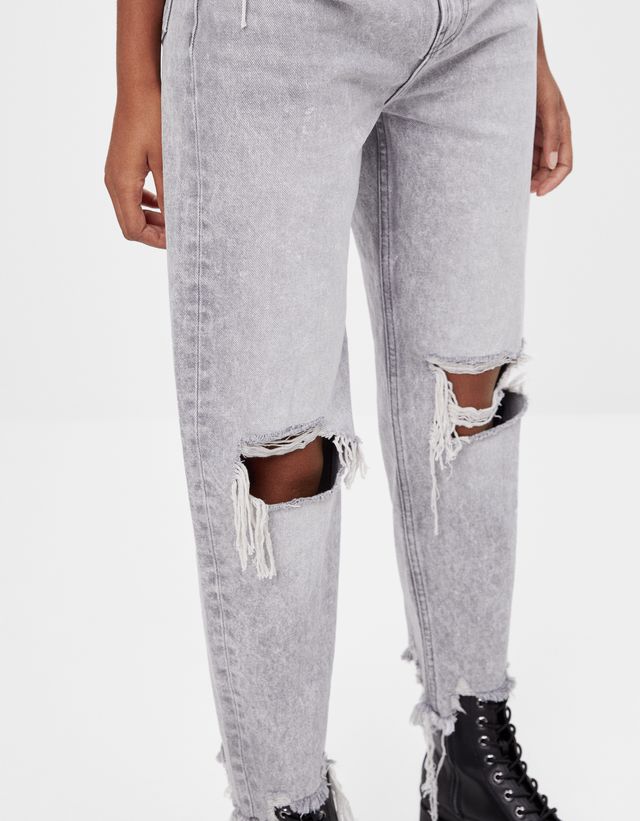 size 4 ripped mom jeans