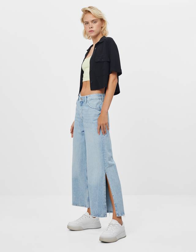 bershka culotte jeans