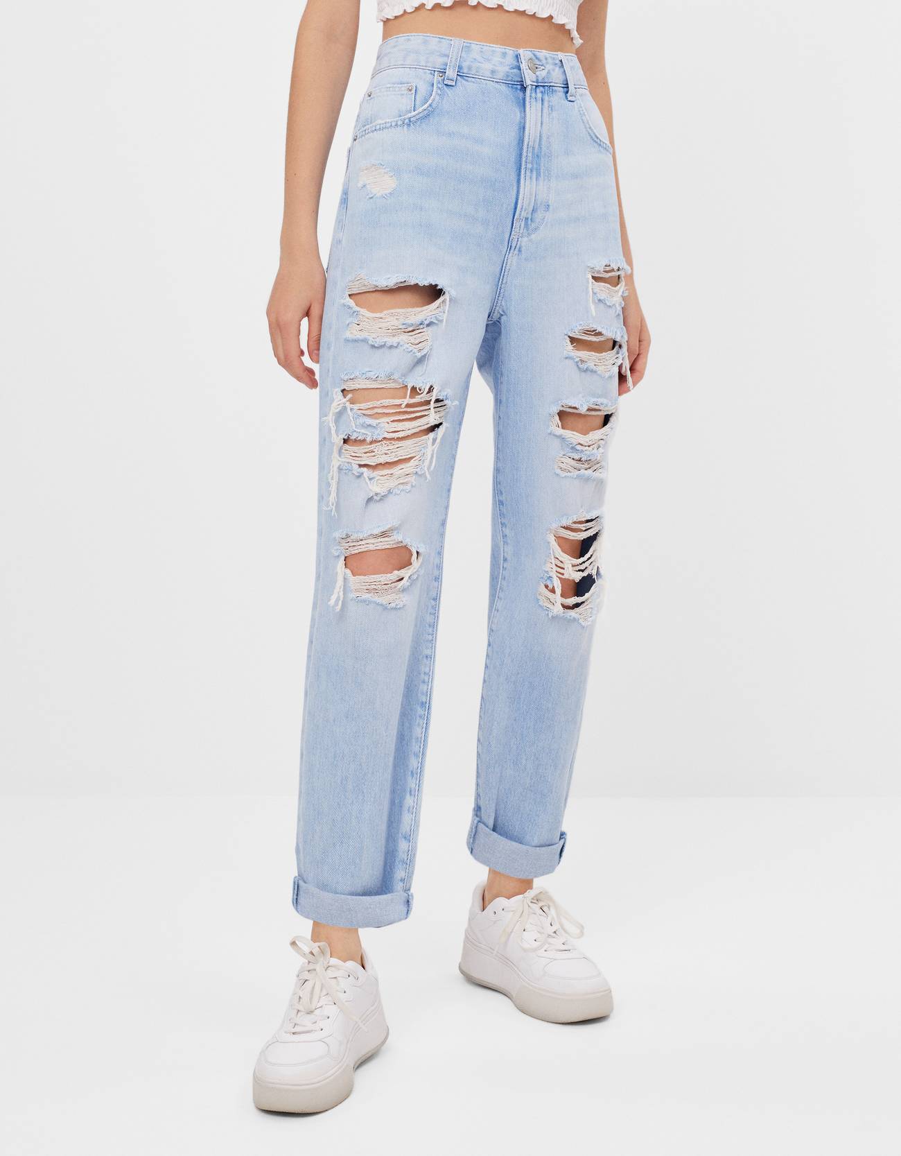 ripped mom jeans cheap