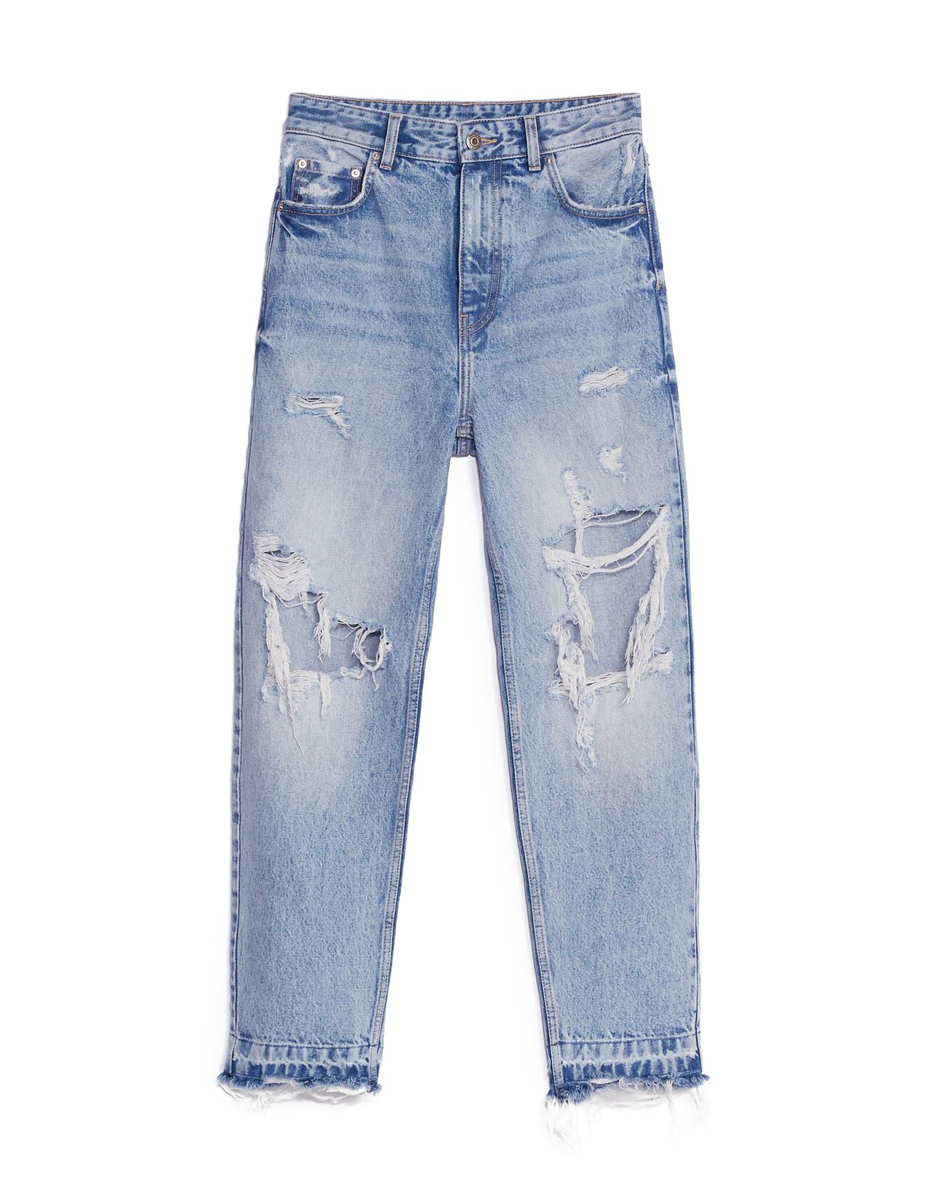 ripped mom jeans bershka