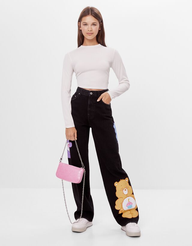 bershka care bear jeans