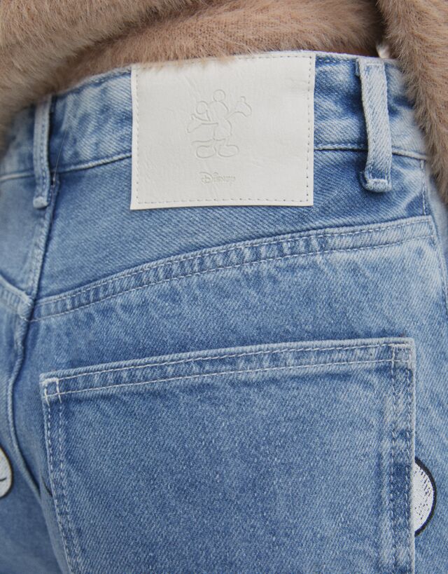 Mickey Mouse '90s jeans - Woman | Bershka