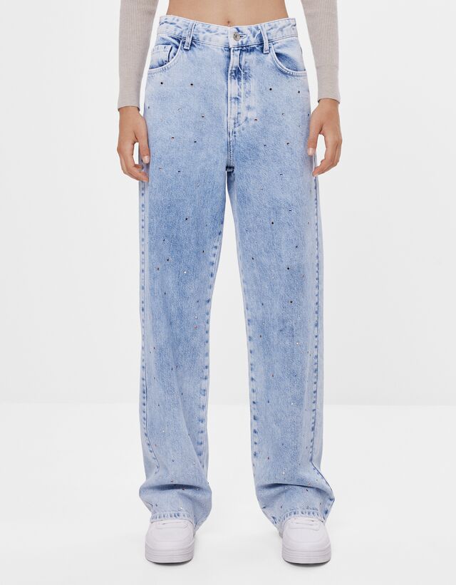 bershka straight jeans