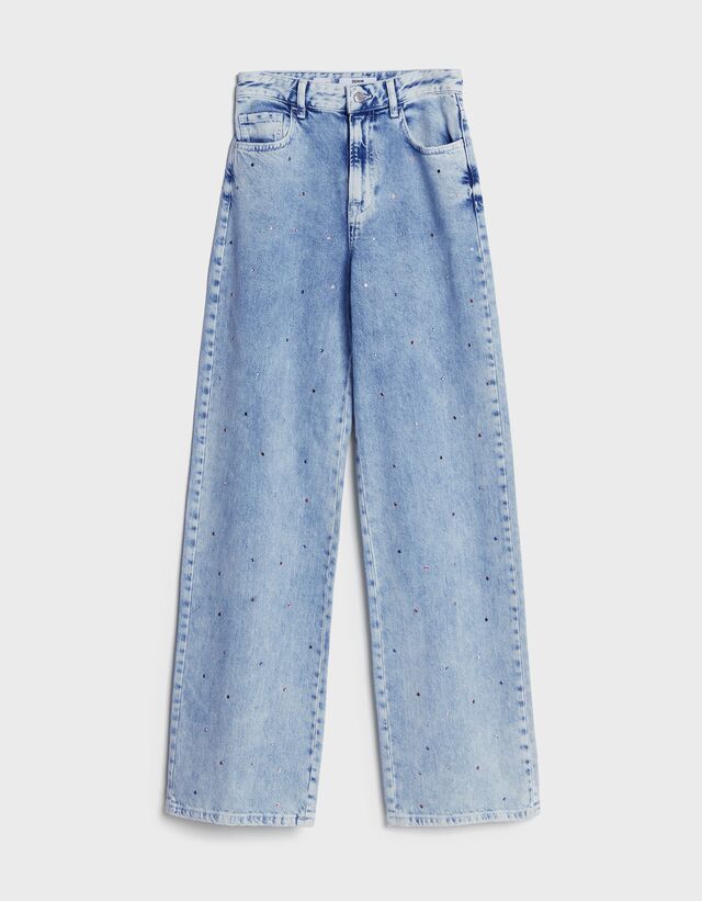 rhinestones - Denim - Bershka Andorra