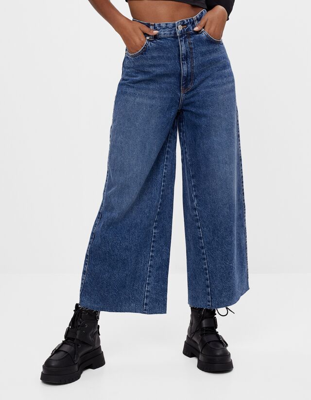 culotte jeans bershka