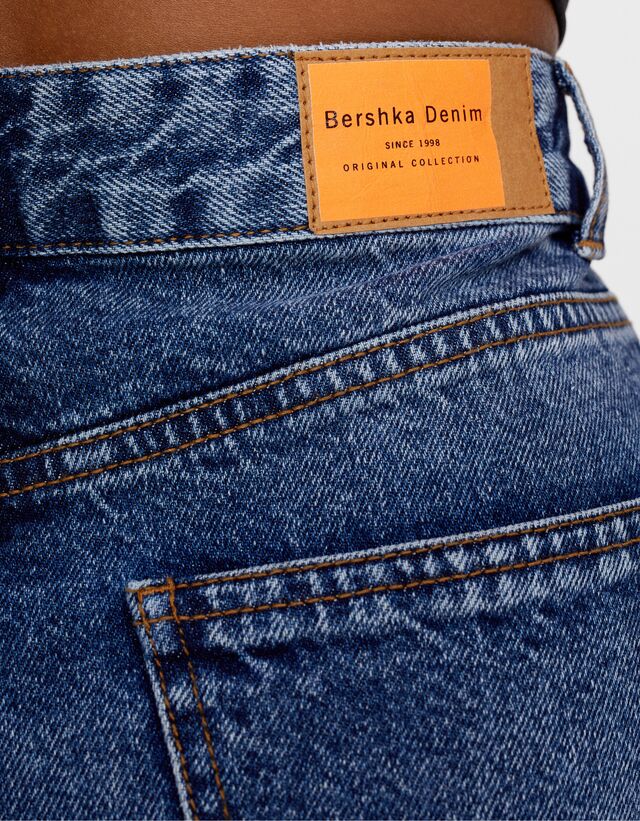 bershka denim culottes