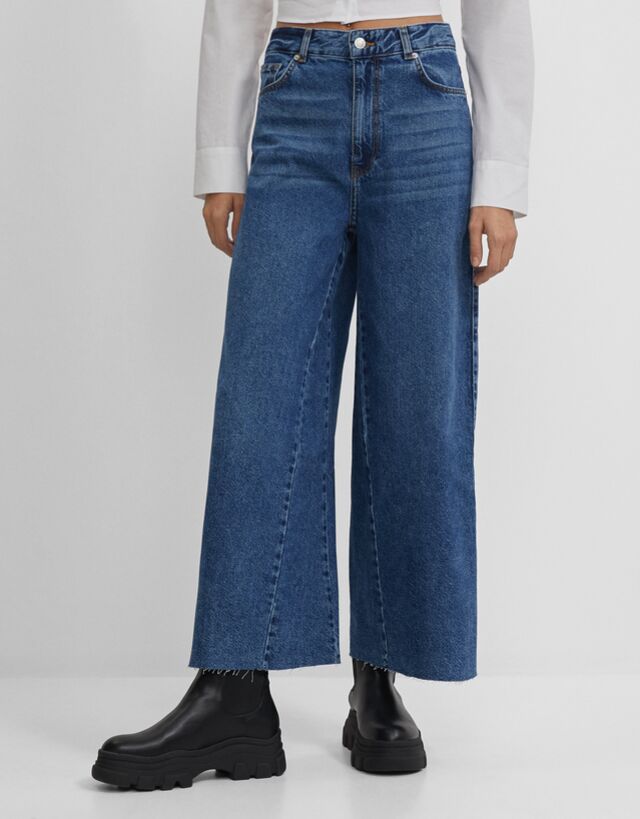 Culotte Jeans Woman Bershka