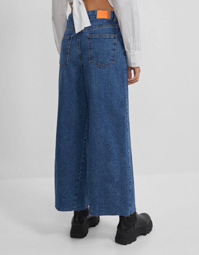 bershka culotte jeans