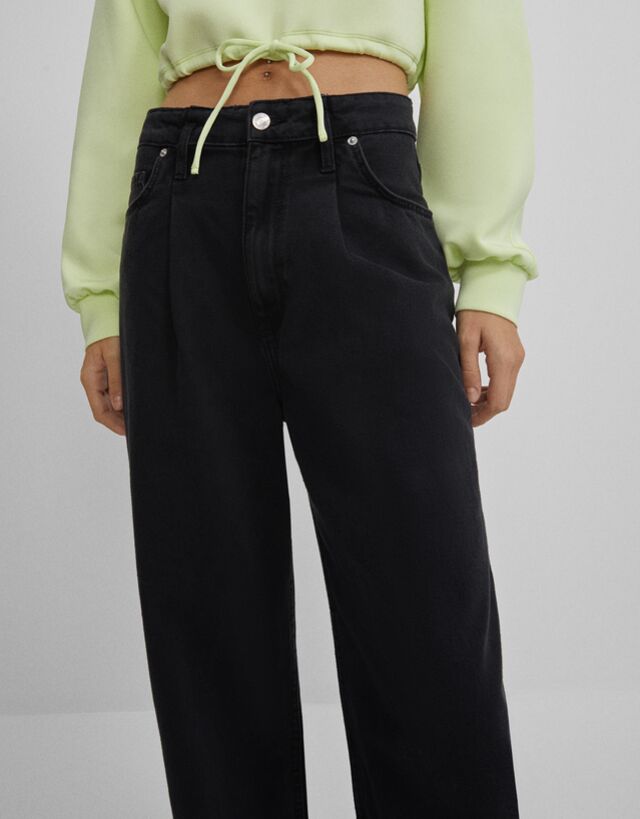 Wide-leg jeans - Woman | Bershka
