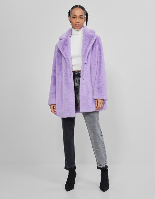 Contrast Mom Jeans Woman Bershka