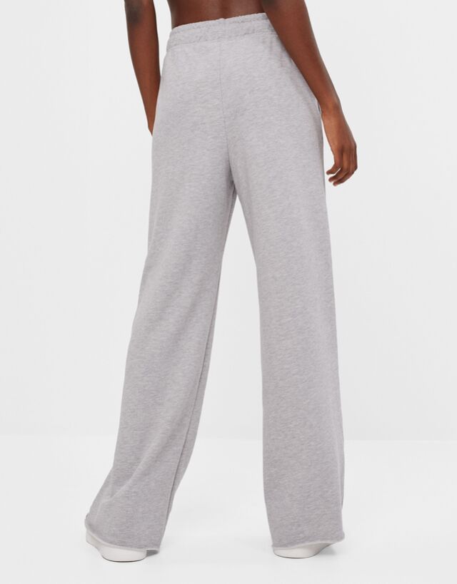 Plush flared trousers - Woman | Bershka