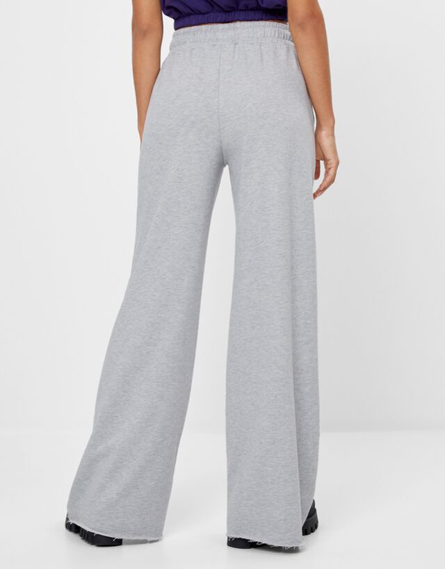 Plush flared trousers - Woman | Bershka