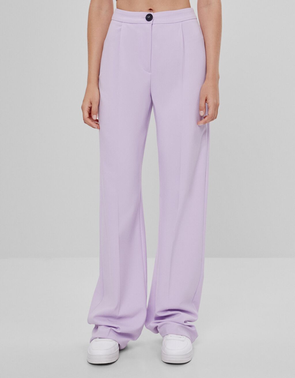 Wide-leg trousers - null - Bershka Poland