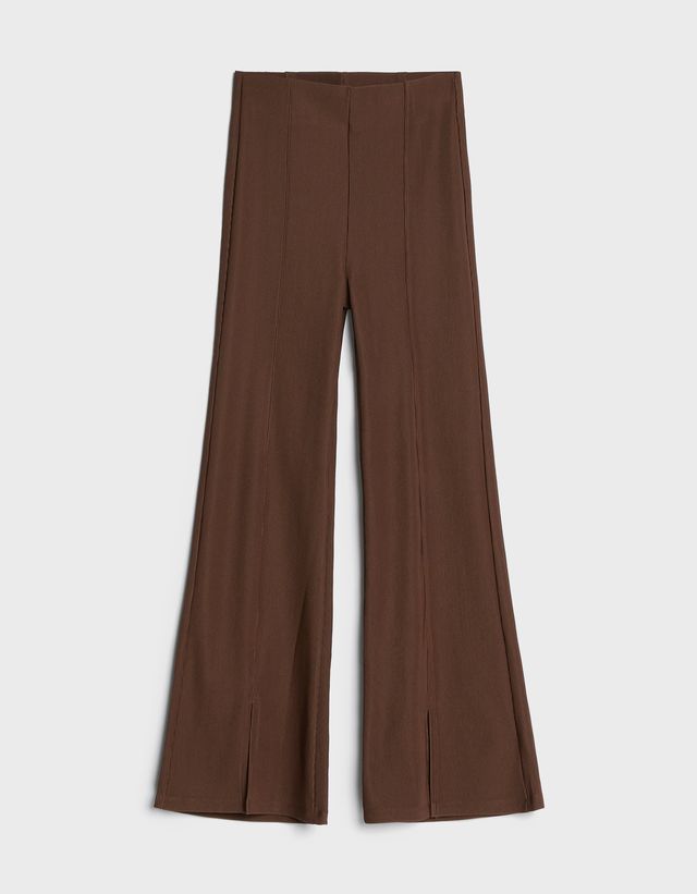 Bershka kick flare ottoman trousers Clearance