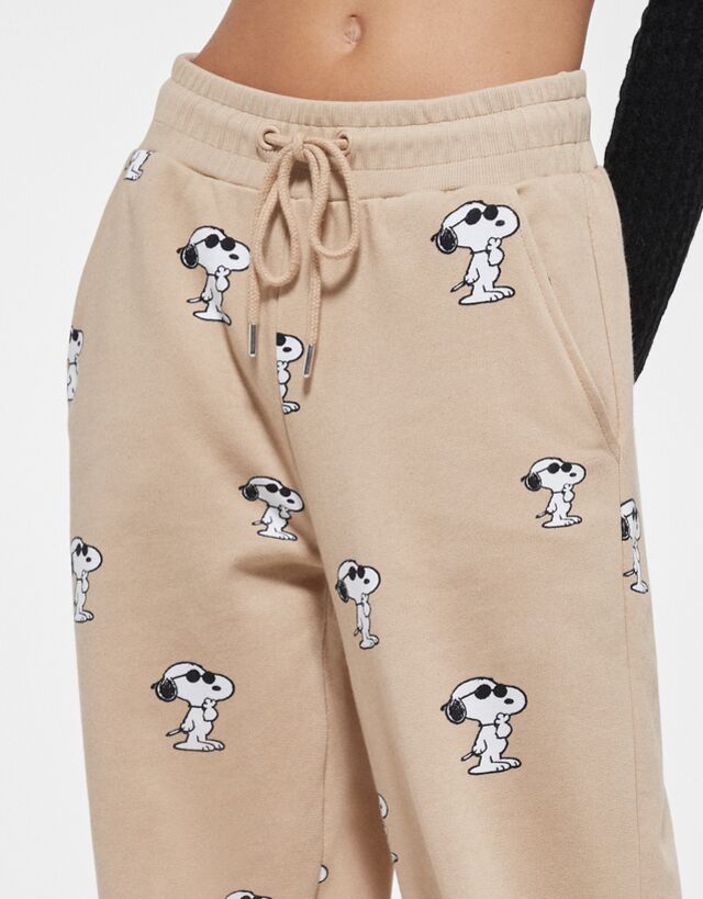 Wide leg Snoopy trousers - Trousers 