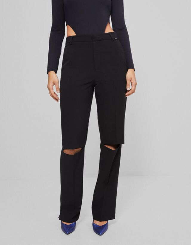 trousers - Behind Bershka - Woman | Bershka