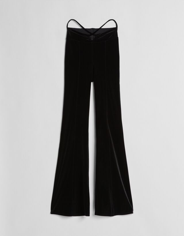 Bershka velvet flares Clearance