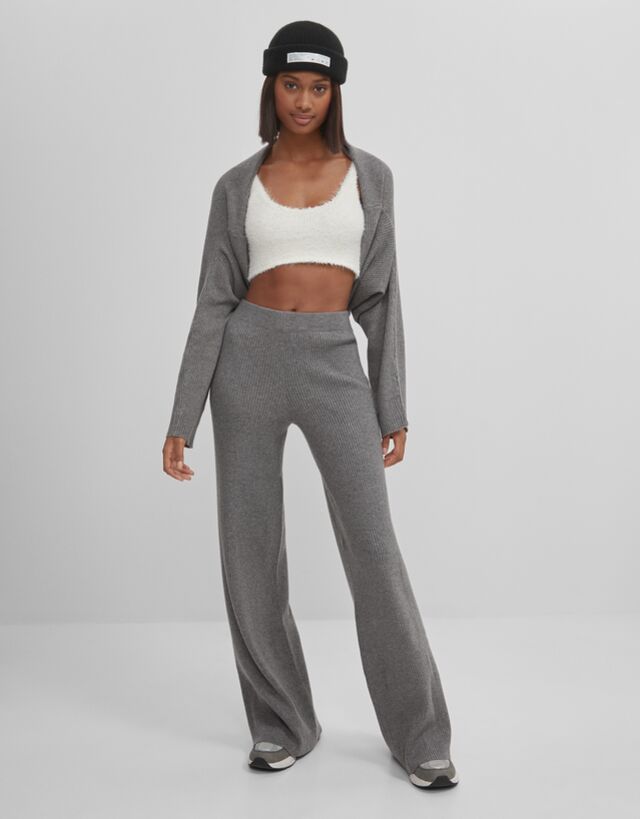 Knit trousers - CLOTHING - Bershka Andorra