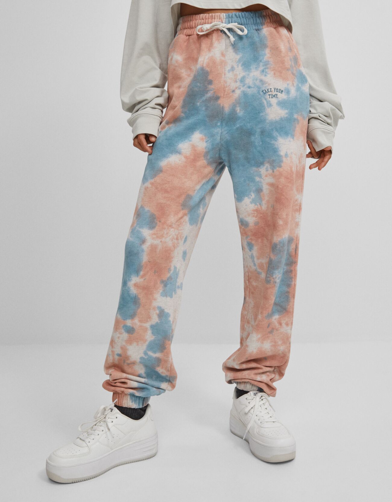 bershka tie dye joggers