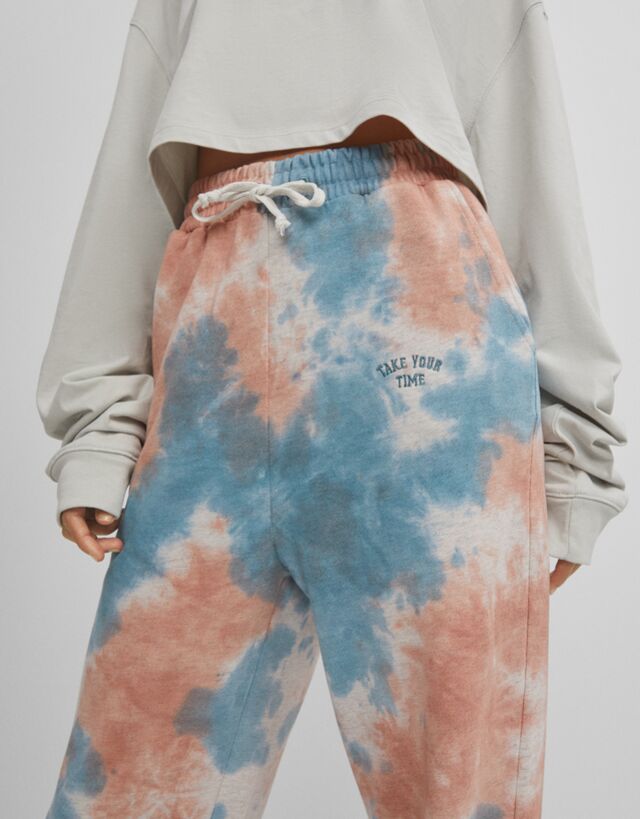bershka jogger tie dye