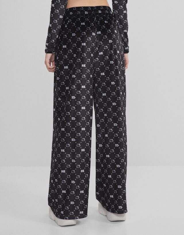Hello Kitty velvet trousers - Trousers 