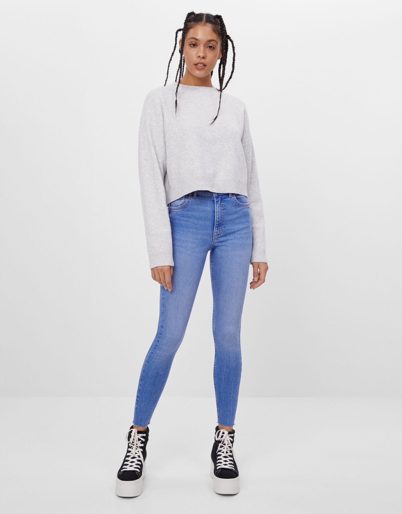 bershka skinny high rise