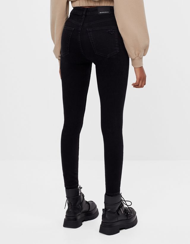 Super high waist skinny jeans - Denim 