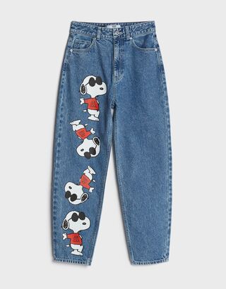 Denim Snoopy jacket - Woman | Bershka