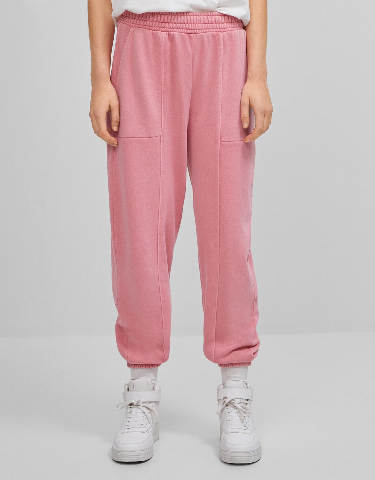 plush jogging trousers