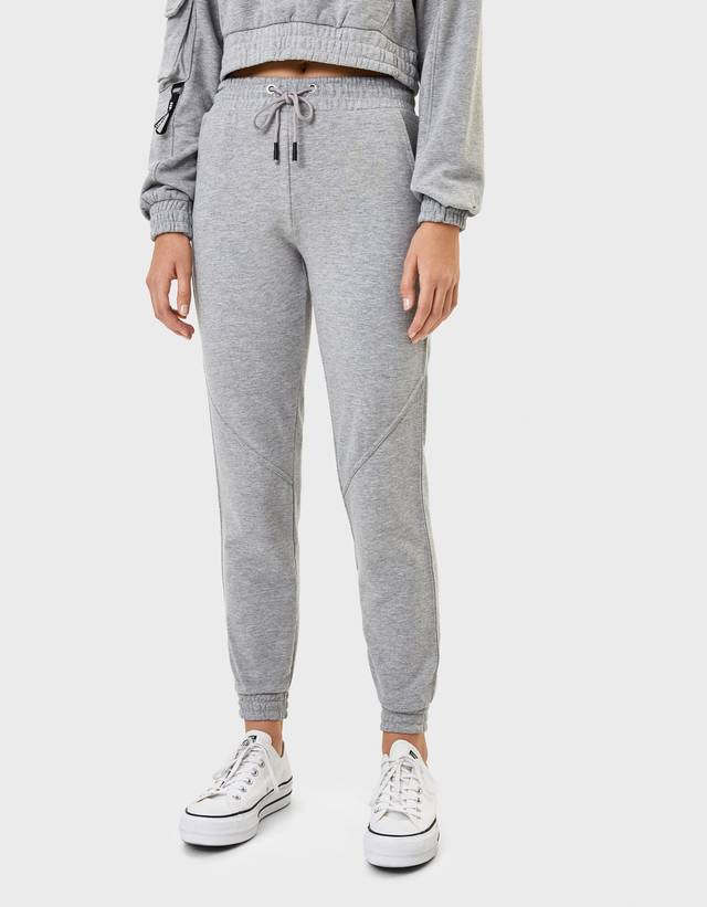 plush jogging trousers