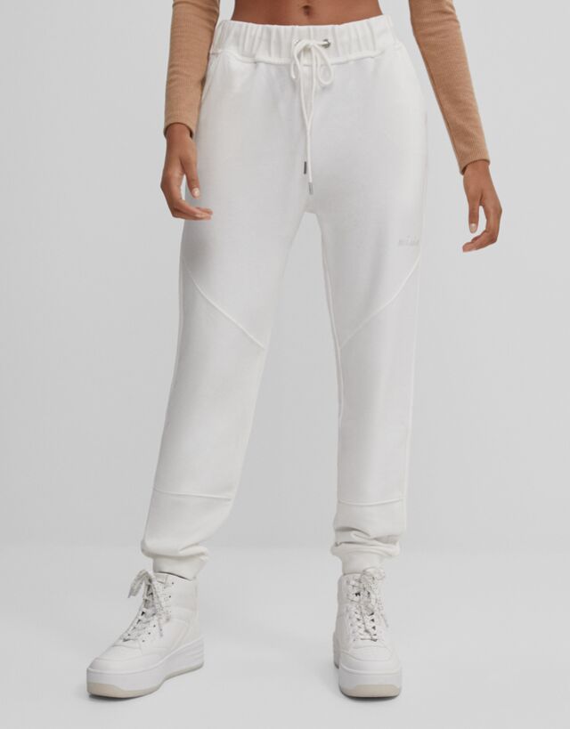 plush jogging trousers