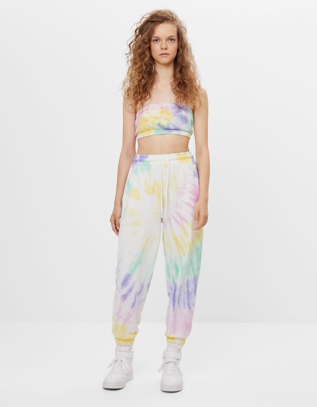 bershka jogger tie dye