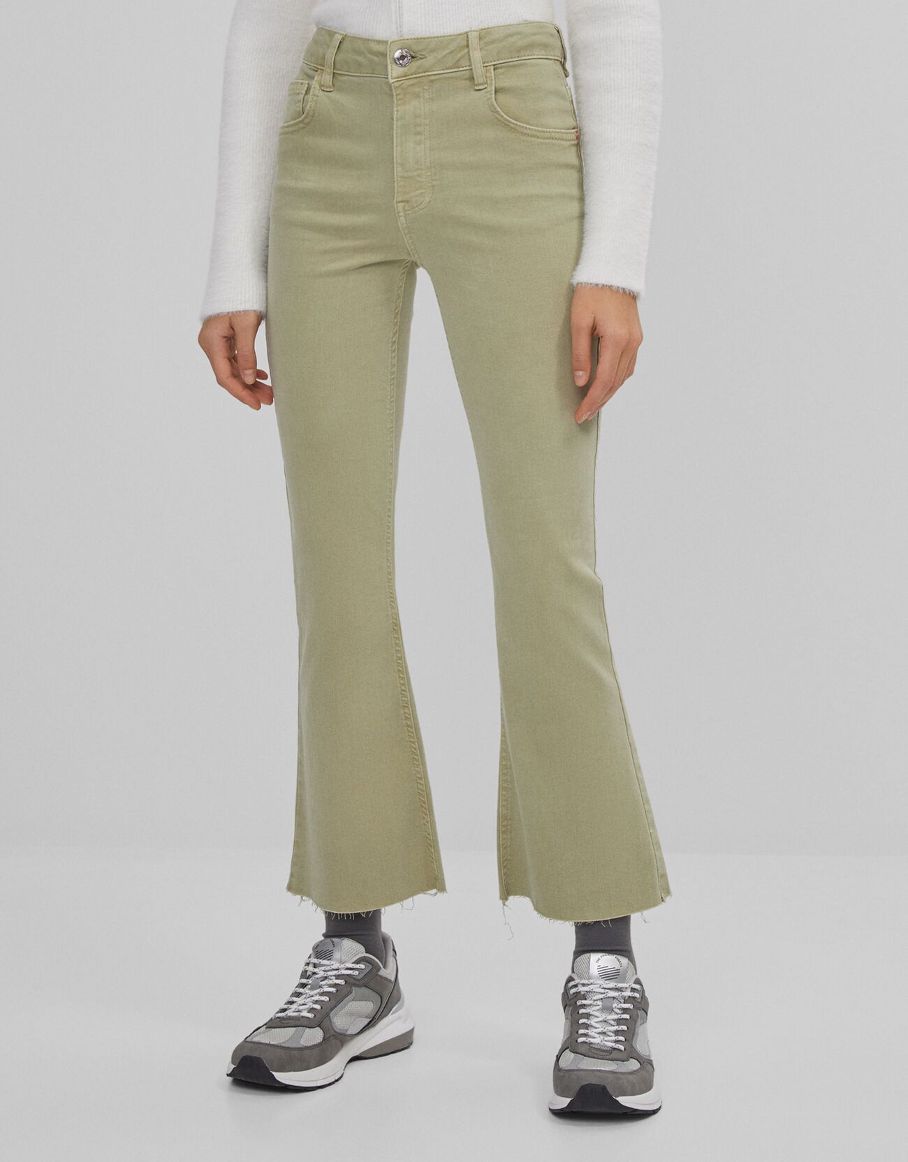 bershka kick flare jeans