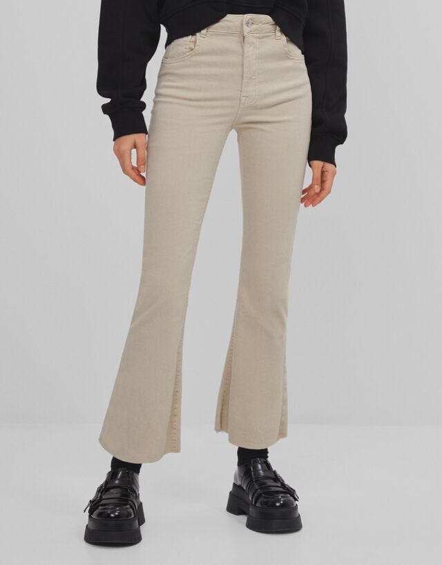 Kick flare trousers - Trousers - Woman | Bershka