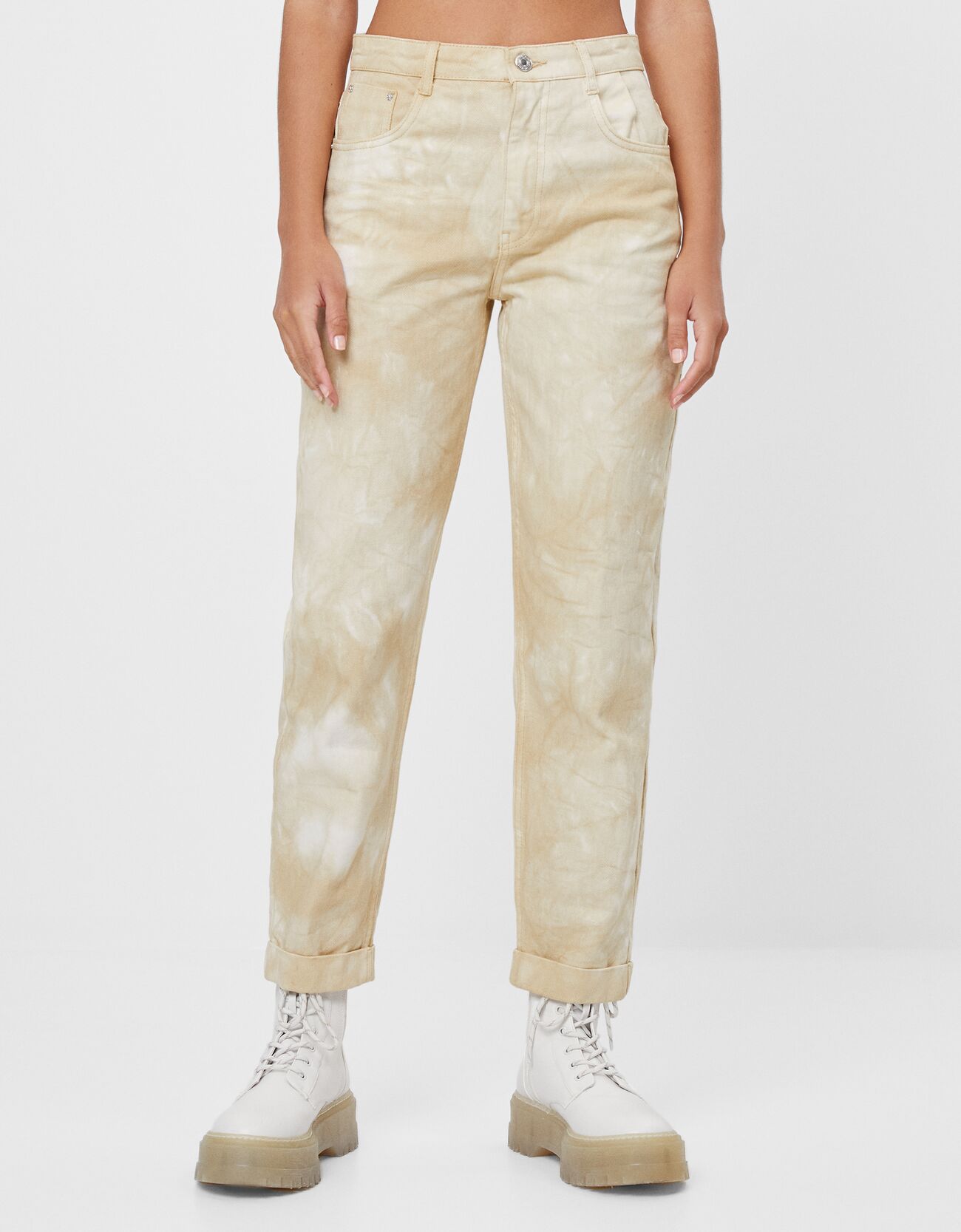 Tie-dye mom trousers - Knitwear 
