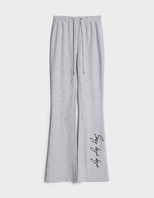 Plush flared trousers - Woman | Bershka