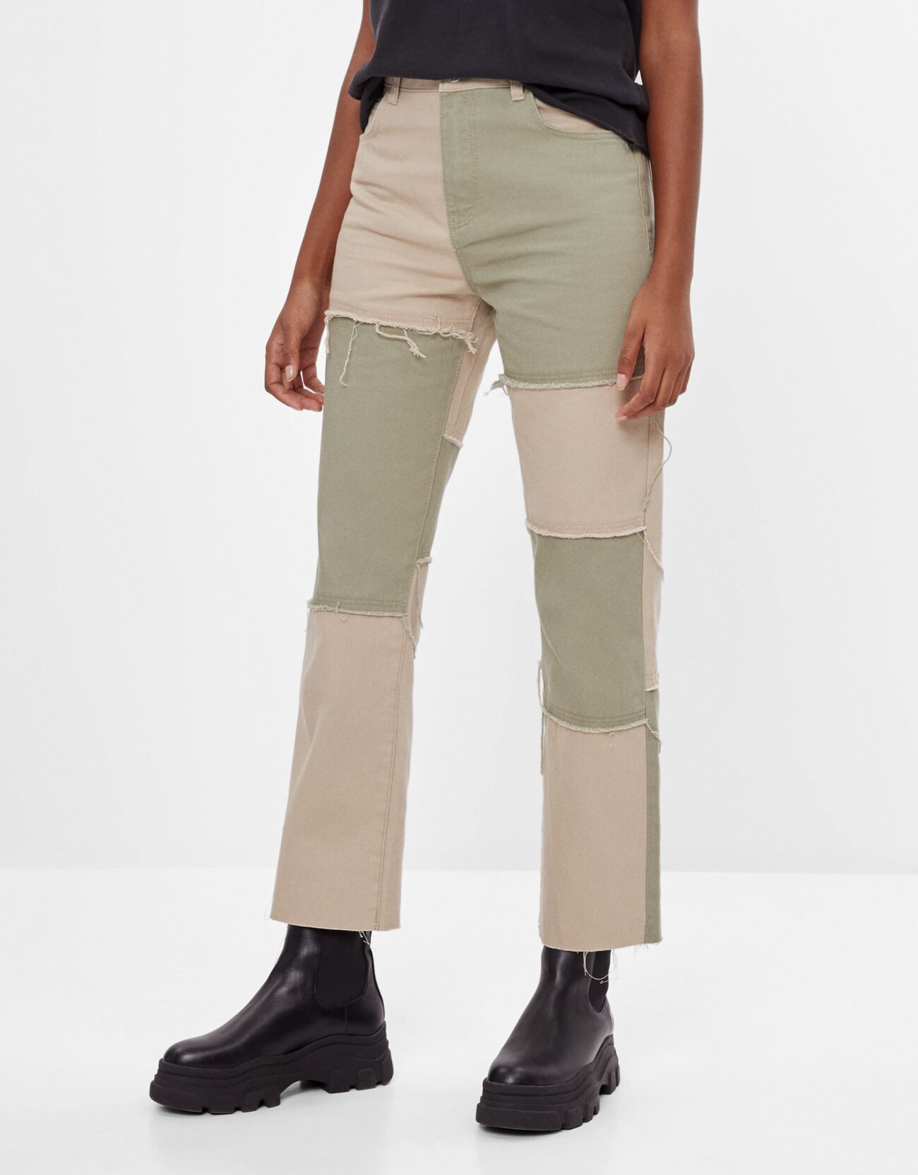 bershka khaki jeans