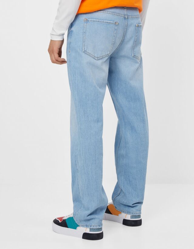 90's straight leg jeans - Woman | Bershka