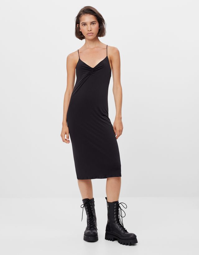 bershka midi dress